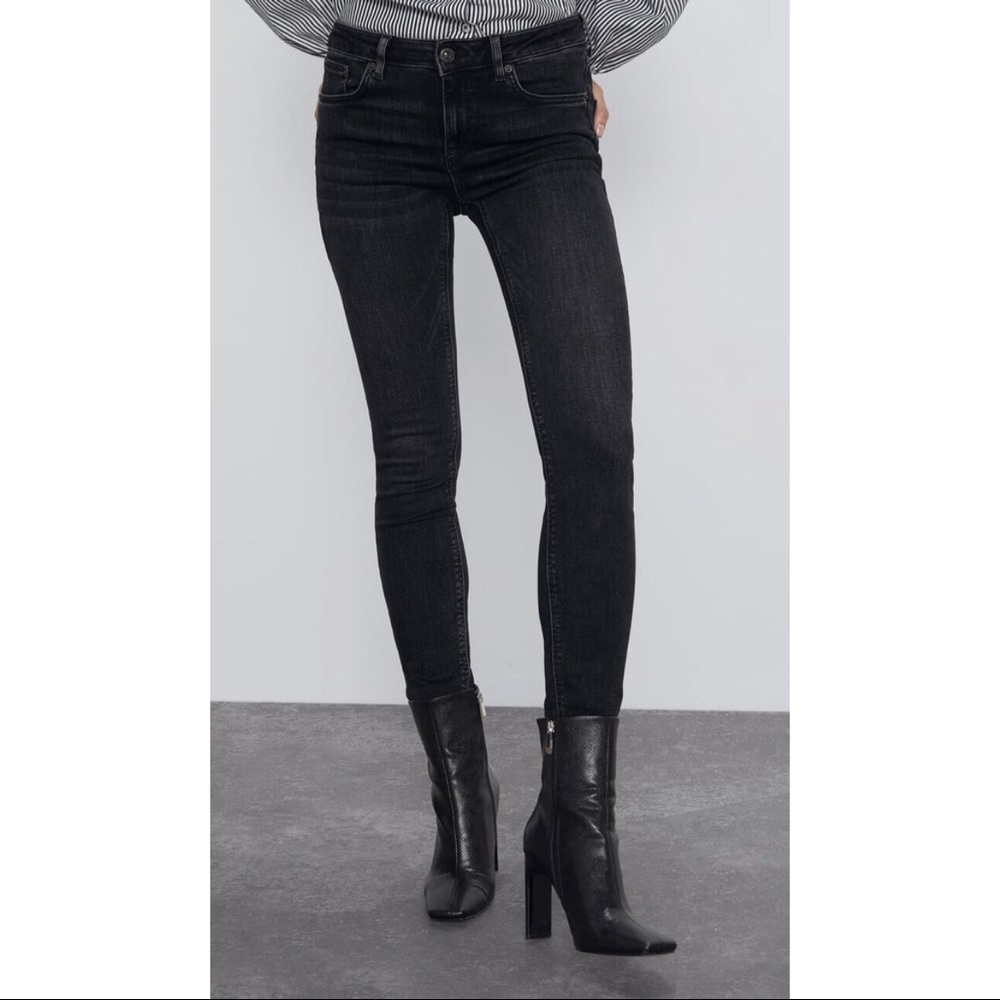 ZARA Premium Black Skinny Denim